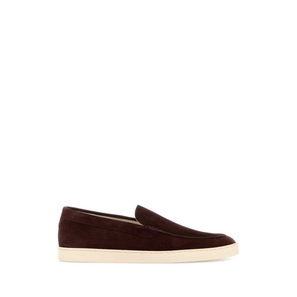 Brunello Cucinelli Men Chocolate Suede Loafers